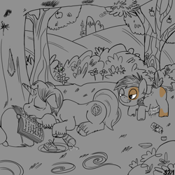Size: 3750x3750 | Tagged: explicit, artist:smudge proof, oc, oc:thunder ring, age difference, big dom small sub, canon x oc, colt, foal, foalcon, g4, gay, imported from derpibooru, male, maledom, malesub, nudity, penis, pipsqueak, sleeping, stallion, stallion on colt, submissive, tag-a-long, thin mint, voyeurism