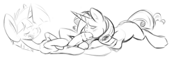 Size: 956x326 | Tagged: explicit, artist:sb, rarity, blowjob, blushing, female, foalcon, g4, imported from derpibooru, male, mare, monochrome, nudity, oral, penis, pony, rarisnails, sex, shipping, snails, straight, unicorn