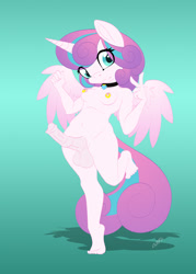 Size: 857x1200 | Tagged: explicit, artist:miniferu, princess flurry heart, alicorn, anthro, balls, banned from derpibooru, breasts, child, feet, female, futa, herm, horsecock, imported from twibooru, intersex, lolicon, nipple piercing, nipples, nudity, penis, piercing, solo, underage, younger