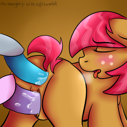 Size: 1500x1500 | Tagged: explicit, artist:lildarkvixen, babs seed, diamond tiara, silver spoon, anal insertion, anus, blushing, butt, earth pony, female, foalcon, g4, group, imported from derpibooru, insertion, lesbian, nudity, penetration, plot, pony, sex, solo focus, vaginal insertion, vulva