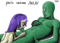 Size: 1000x717 | Tagged: explicit, artist:ratchieftain, oc, oc:anon, /mlp/, alula, blowjob, collar, crying, foalcon, g4, human, human male, human male on filly, human on pony action, human penis, imported from derpibooru, leash, male, nudity, oral, penis, pluto, pony, princess erroria, straight