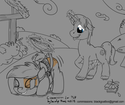 Size: 1187x1000 | Tagged: explicit, artist:smudge proof, oc, oc:thunder ring, age difference, big dom small sub, canon x oc, colt, commission, foal, foalcon, g4, gay, imported from derpibooru, male, maledom, males only, malesub, pipsqueak, stallion, stallion on colt, submissive, wiggle