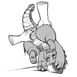 Size: 2000x2000 | Tagged: explicit, artist:kevinsano, spike, anal fingering, ass, blushing, butt, disembodied hand, dragonbutt, foalcon, g4, gay, grayscale, hand, human, imported from derpibooru, male, monochrome, nudity