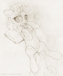 Size: 1134x1370 | Tagged: explicit, artist:ecmajor, sweetie belle, :p, crotchboobs, delicious flat crotch, female, foalcon, g4, imported from derpibooru, nipples, nudity, pony, solo, solo female, teats, vagina