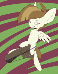 Size: 811x1035 | Tagged: explicit, artist:sb, balls, big penis, clothes, featherweight, foalcon, g4, hyper, imported from derpibooru, impossibly large penis, male, nudity, panties, penis, pony, solo, solo male, thong, underwear