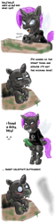 Size: 1024x4098 | Tagged: explicit, artist:kawa, oc, oc:sixteen 7-52-1, ask:sixteen, changeling, comic, foalcon, futa, futa changeling, futa oc, imported from derpibooru, intersex