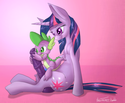 Size: 900x740 | Tagged: explicit, artist:hellticket, spike, twilight sparkle, balls, dead source, dragon, foalcon, futa, futa on male, futa twilight sparkle, g4, imported from derpibooru, intersex, male, nudity, penis, pony, pony on dragon action, ship:twispike, unicorn, unicorn twilight