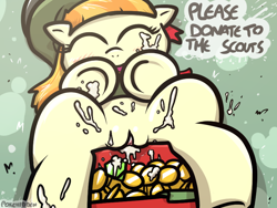 Size: 800x600 | Tagged: explicit, artist:pokehidden, bits, blushing, blushing profusely, clitoris, creampie, cum, cum on body, cum on hooves, cum on legs, cum pool, dialogue, dripping, dripping cum, excessive cum, eyes closed, facial, female, filly guides, foalcon, g4, implied straight, imported from derpibooru, money, nudity, pony, prostitution, solo, solo female, tag-a-long, thin mint, underhoof, vaginal secretions, vulva, vulvar winking