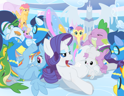 Size: 3300x2550 | Tagged: explicit, artist:tricksta, fluttershy, rainbow dash, rarity, spike, age difference, anal creampie, angel bunny, animal, balls, bestiality, bisexual, casual sex, cloudsdale, creampie, crossover, cum, dizzy twister, dragon, exhibitionism, facial, female, fetish, foalcon, g4, gay, glimmer wings, group sex, imported from derpibooru, interspecies, male, mare, nudity, orange swirl, orgy, pegasus, penis, pokémon, poképhilia, pony, pony on pokémon action, public sex, rabbit, sex, ship:soarindash, ship:sparity, shipping, snivy, soarin', spitfire, stallion, straight, unicorn, vaginal, wave chill, wings, wonderbolts, zoophilia
