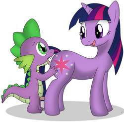 Size: 884x867 | Tagged: explicit, artist:tg-0, spike, twilight sparkle, 2012, age difference, baby dragon on mare, cunnilingus, dragon, duo, duo female, female, foalcon, g4, imported from derpibooru, licking, male, nudity, penis, pony, pseudoincest, ship:twispike, simple background, smiling, straight, tongue out, twilight is a foal fiddler, unicorn, unicorn twilight, vaginal secretions, wingless spike