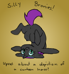 Size: 654x695 | Tagged: explicit, oc, oc:nyx, artist needed, big crotchboobs, crotchboobs, foalcon, huge crotchboobs, imported from derpibooru, impossibly large crotchboobs, nipples, nudity, oc only, upside down, vulva