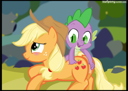 Size: 840x601 | Tagged: explicit, artist:swfpony, applejack, spike, age difference, back scratching, blushing, dragon, earth pony, female, fingering, flash, foalcon, g4, imported from derpibooru, male, massage, my little pony: friendship is magic, nudity, petting, pony, season 3, ship:applespike, spike at your service, straight, vagina, vaginal secretions, wingless spike