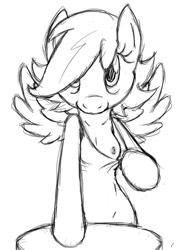 Size: 500x700 | Tagged: questionable, artist:tg-0, scootaloo, anthro, arm hooves, breasts, clothes, delicious flat chest, dress, female, flashing, foalcon, g4, imported from derpibooru, monochrome, nipples, nudity, scootaflat, semi-anthro, simple background, sketch, solo, solo female, undressing