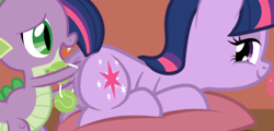 Size: 461x222 | Tagged: explicit, artist:facelessjr, spike, twilight sparkle, anal beads, anal fisting, anal insertion, anus, butt, double insertion, double penetration, dragon, female, fisting, foalcon, g4, imported from derpibooru, insertion, male, multiple insertion, multiple penetration, nudity, penetration, plot, pony, sex toy, ship:twispike, shipping, show accurate, show accurate porn, straight, stupid sexy twilight, tennis ball, twibutt, unicorn, unicorn twilight, vaginal fisting, vaginal insertion, vulva