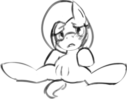 Size: 469x365 | Tagged: explicit, artist:dotkwa, babs seed, butt, female, foalcon, g4, grayscale, imported from derpibooru, monochrome, my little pony: friendship is magic, nudity, one bad apple, plot, pony, solo, solo female, vulva