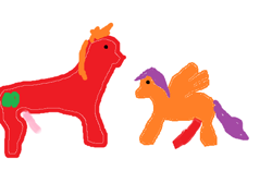 Size: 525x353 | Tagged: explicit, scootaloo, 1000 hours in ms paint, big macintosh, crappy art, earth pony, foalcon, futa, futa scootaloo, g4, imported from derpibooru, intersex, male, ms paint, nudity, penis, pony, stallion