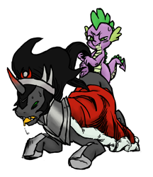 Size: 743x858 | Tagged: explicit, artist:tinybeasts, spike, age difference, all fours, anal, doggy style, dragon, dragon on pony action, foalcon, from behind, g4, gay, imported from derpibooru, interspecies, king sombra, male, maledom, malesub, obscured penetration, pony, sex, ship:spikebra, shipping, size difference, stallion, stallion on baby dragon, submissive, unicorn, wingless spike