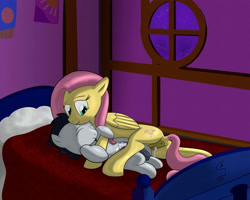 Size: 1350x1080 | Tagged: explicit, artist:clutterdrop, fluttershy, aftersex, anatomically correct, anus, balls, colt, creampie, cum, female, foal, foalcon, g4, happy sex, hug, imported from derpibooru, male, mare, mare on colt, nudity, pegasus, penis, ponut, pony, rumble, sex, ship:rumbleshy, shipping, straight, straight shota, vaginal secretions, vulva