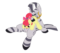 Size: 1280x1137 | Tagged: explicit, artist:danis2005, apple bloom, 69 position, cunnilingus, earth pony, female, filly, foal, foalcon, g4, imported from derpibooru, lesbian, mare, mare on filly, nudity, oral, pony, sex, ship:zecobloom, simple background, vagina, vulva, white background, zebra, zecora