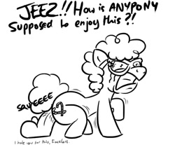 Size: 709x586 | Tagged: explicit, artist:shoutingisfun, anal insertion, crying, dildo, female, foalcon, g4, glasses, imported from derpibooru, insertion, monochrome, nudity, painal, sex toy, twist