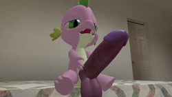 Size: 1280x720 | Tagged: explicit, spike, balls, big penis, dragon, foalcon, g4, gmod, imported from derpibooru, impossibly large penis, male, nudity, penis, solo, solo male