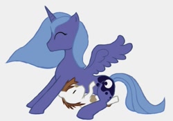 Size: 621x435 | Tagged: questionable, artist:trinosan, princess luna, age difference, alicorn, colt, earth pony, female, foal, foalcon, g4, imported from derpibooru, male, mare, mare on colt, nudity, penetration, pipsqueak, pony, sex, ship:lunapip, shipping, softcore, straight, straight shota, vaginal