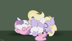 Size: 1920x1080 | Tagged: explicit, artist:dtcx97, sweetie belle, 69 position, anus, butt, cunnilingus, dinky hooves, female, filly, filly on filly, foal, foalcon, g4, imported from derpibooru, lesbian, nudity, oral, plot, pony, sex, ship:dinkybelle, underhoof, vaginal secretions, vulva