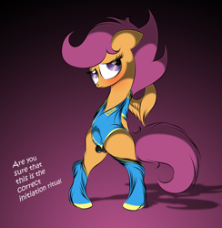 Size: 1280x1309 | Tagged: explicit, artist:v-d-k, scootaloo, balls, bipedal, crotch bulge, foalcon, futa, futa scootaloo, g4, imported from derpibooru, intersex, nudity, pegasus, penis, pony, solo, solo futa