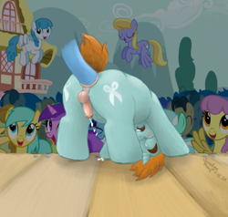 Size: 1050x1000 | Tagged: explicit, artist:smudge proof, age difference, amethyst star, anal hoofing, anal orgasm, anus, balls, boast busters, carrot top, cherry cola, cherry fizzy, cloud kicker, colt, crying, cum, dead source, doctor whooves, female, female on male, femdom, foal, foalcon, g4, golden harvest, hands free, hoofing, human penis, human penis on pony, imported from derpibooru, lightning bolt, lyra heartstrings, male, mare, mare on colt, minuette, my little pony: friendship is magic, nudity, orgasm, parasol, pegasus, penis, pony, screencap background, sex, ship:trips, small penis, snips, straight, straight shota, sunshower raindrops, time turner, trixie, unicorn, white lightning