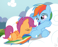 Size: 1280x1024 | Tagged: explicit, artist:facelessjr, rainbow dash, scootaloo, age difference, anus, blushing, butt, cloud, cloudy, crotchboobs, cunnilingus, egg, egg laying, female, filly, filly on mare, foal, foalcon, g4, hooves, imported from derpibooru, lesbian, mare, nipples, nudity, oral, oviposition, pegasus, plot, pony, ship:scootadash, shipping, show accurate, show accurate porn, teats, vaginal secretions, vulva