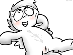 Size: 800x600 | Tagged: explicit, artist:pokehidden, scootaloo, bukkake, cum, female, foalcon, g4, implied straight, imported from derpibooru, nudity, pony, solo, solo female, vagina, vulva