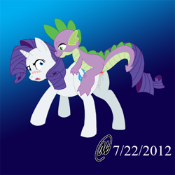 Size: 600x600 | Tagged: explicit, grimdark, artist:uisce, rarity, spike, age difference, anal, anus, baby dragon on mare, dragon, dragon on pony action, female, foalcon, g4, imported from derpibooru, interspecies, male, nudity, penis, pony, rape, sex, spike raping rarity, straight, straight shota, surprise sex, vagina