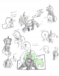 Size: 1280x1656 | Tagged: explicit, artist:cold-blooded-twilight, queen chrysalis, oc, oc:anon, blushing, bow, butt, canon x oc, changeling, changeling queen, cute, cute little fangs, cute porn, cutealis, fangs, female, filly, filly queen chrysalis, foal, foalcon, from behind, g4, hair bow, heart, hnnng, human, human male, human male on filly, human on changeling action, human on pony action, imported from derpibooru, interspecies, licking, male, nudity, nymph, plot, pony, sex, sketch, straight, tongue out, younger
