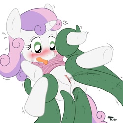 Size: 2000x2000 | Tagged: explicit, artist:launny, sweetie belle, anal, anal orgasm, clitoris, crying, female, filly, foal, foalcon, g4, high res, imported from derpibooru, nudity, orgasm, pony, solo, solo female, squirting, tentacle porn, tentacles, tentacles on female, tentacles on filly, vagina, vaginal secretions