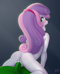 Size: 2423x3000 | Tagged: explicit, artist:uotapo, sweetie belle, oc, oc:anon, age difference, anus, banned from derpibooru, complete nudity, equestria girls, female, human, human on equestria girl action, imported from twibooru, lolicon, male, nudity, reverse cowgirl, sex, straight, underage, vulva