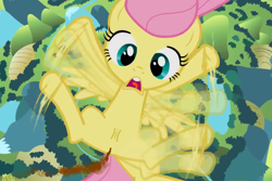 Size: 960x640 | Tagged: explicit, grotesque, fluttershy, 1000 hours in ms paint, anus, bad edit, edit, female, foalcon, g4, imported from derpibooru, ms paint, nude edit, nudity, pegasus, pony, poop, pooping, scat, simplistic anus, vagina, vulva