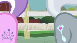Size: 640x360 | Tagged: explicit, diamond tiara, silver spoon, animated, bump bump sugar lump rump, butt to butt, butt touch, call of the cutie, dildo, doubleheaded dildo, edit, edited screencap, female, filly on filly, foalcon, g4, gif, imported from derpibooru, lesbian, my little pony: friendship is magic, screencap, sex toy, ship:silvertiara, shipping