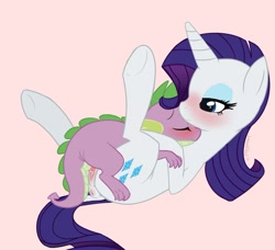 Size: 954x869 | Tagged: explicit, artist:lonewolfkait, rarity, spike, age difference, anus, baby dragon on mare, blushing, butt, cum, cute, cute porn, dock, dragon, dragon on pony action, female, foalcon, g4, imported from derpibooru, interspecies, lying down, lying on top of someone, male, missionary position, nudity, on back, penis, plot, pony, sex, ship:sparity, shipping, spread legs, straight, straight shota, vaginal, vaginal secretions, vulva, vulva blush