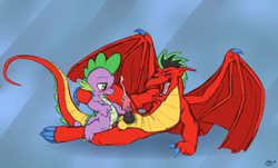 Size: 1617x979 | Tagged: explicit, artist:cobaltsynapse, spike, american dragon, american dragon jake long, anal, anal orgasm, baby dragon on dragon, balls, clawjob, crossover shipping, cum, dragon, duo, duo male, foalcon, g4, gay, handjob, imported from derpibooru, jake long, knot, male, maledom, malesub, missionary position, nudity, orgasm, penis, precum, reach around, reverse foalcon, sex, shipping, source needed, spread legs, spreading, submissive, useless source url