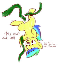 Size: 756x800 | Tagged: explicit, artist:whatsapokemon, oc, oc:aurora, oc:aurora dawn, female, filly, foal, foalcon, imminent penetration, imported from derpibooru, nudity, oc only, pegasus, pony, simple background, solo, solo female, tentacle porn, tentacles, tentacles on female, tentacles on filly, upside down, vulva, white background