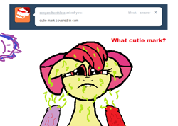 Size: 756x538 | Tagged: explicit, apple bloom, spike, oc, oc:twilight panda, big macintosh, bow, bukkake, cum, earth pony, female, filly, foal, foalcon, g4, green semen, hair bow, imported from derpibooru, looking up, male, male pov, mspaintponies, nudity, offscreen character, penis, pony, pov, sexyandtoothless, stallion, tumblr