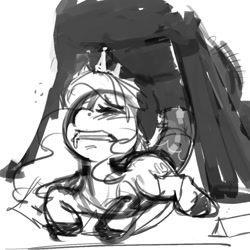 Size: 1000x1000 | Tagged: explicit, artist:kevinsano, diamond tiara, drool, dubious consent, earth pony, female, femsub, filly, foal, foalcon, g4, grayscale, imported from derpibooru, male, maledom, monochrome, nudity, penis, pony, sex, sketch, stallion, stallion on filly, straight, submissive