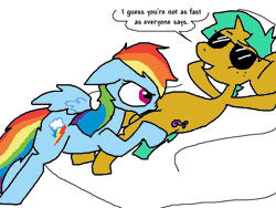 Size: 800x600 | Tagged: explicit, artist:weaver, rainbow dash, blowjob, colt, female, foal, foalcon, g4, gif, horn, imported from derpibooru, male, mare, mare on colt, non-animated gif, nudity, on back, oral, pegasus, penis, pixel-crisp art, pony, rainsnail, sex, shipping, simple background, snails, straight, straight shota, sunglasses, unicorn, white background