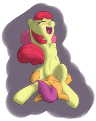 Size: 780x985 | Tagged: explicit, artist:sharpy, apple bloom, scootaloo, chest fluff, cunnilingus, earth pony, eyes closed, female, filly, filly on filly, foal, foalcon, g4, imported from derpibooru, lesbian, looking pleasured, open mouth, pegasus, pony, sex, ship:scootabloom, shipping