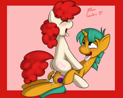 Size: 2500x2000 | Tagged: explicit, artist:kloudmutt, balls, butt, colt, colt on filly, cowgirl position, creampie, cum, cumming, drool, dry orgasm, dry vaginal orgasm, earth pony, female, filly, foal, foalcon, from front, g4, genitals, hands free, happy, happy sex, high res, horn, imported from derpibooru, male, nudity, orgasm, penis, plot, pony, pony on pony action, sex, ship:snailstwist, shipping, simultaneous orgasm, snails, straight, twist, unicorn, vaginal, vaginal creampie