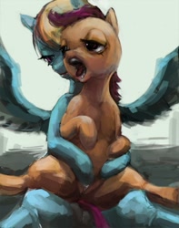 Size: 551x700 | Tagged: explicit, artist:php91, rainbow dash, scootaloo, dead source, female, filly, foal, foalcon, g4, hoofing, imported from derpibooru, lesbian, mare, mare on filly, nightmare fuel, nudity, pegasus, pony, ship:scootadash, shipping, uncanny valley, vaginal secretions, vulva