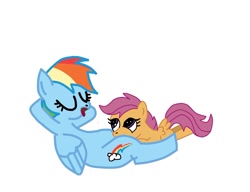 Size: 1483x1137 | Tagged: questionable, rainbow dash, scootaloo, artist needed, cunnilingus, female, filly, foal, foalcon, g4, imported from derpibooru, lesbian, mare, mare on filly, pegasus, pony, sex, ship:scootadash, shipping, simple background, softcore, stylistic suck, white background