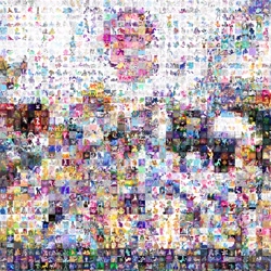 Size: 3000x3000 | Tagged: explicit, artist:dataanti, apple bloom, applejack, fluttershy, pinkie pie, princess celestia, princess luna, rainbow dash, rarity, twilight sparkle, alicorn, comic con, derpy hooves, earth pony, everypony, female, foalcon, g4, high res, human, humanized, imported from derpibooru, mane six, mare, meta mosaic, minuette, mosaic, pegasus, pony, porn as far as the eye can see, poster, unicorn