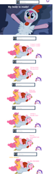 Size: 1496x4846 | Tagged: explicit, pinkie pie, scootaloo, oc, oc:twilight panda, anal, animal costume, chicken, chicken pie, chicken suit, clothes, costume, earth pony, female, foalcon, g4, implied futa, imported from derpibooru, kfc, lesbian, mare, mspaintponies, nightmare night, pegasus, pony, sex, tumblr