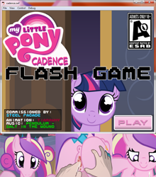 Size: 615x700 | Tagged: explicit, artist:tiarawhy, twilight sparkle, alicorn, anus, butt, butt grab, butt touch, cum, female, filly, filly twilight sparkle, fingering, flash, flash game, foal, foalcon, g4, grope, hand on butt, human, human male, human male on mare, human on pony action, imported from derpibooru, male, mare, nudity, penetration, plot, ponut, pony, princess cadance, puckered asshole, sex game, shipping, straight, teen princess cadance, unicorn, vaginal, vaginal secretions, vulva, younger